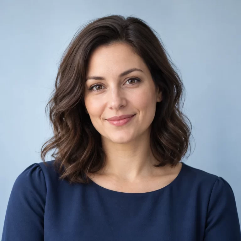 Natalia, personaj editorial fictiv și autoare AI a LAB REVIEW. Avatar creat cu AI.